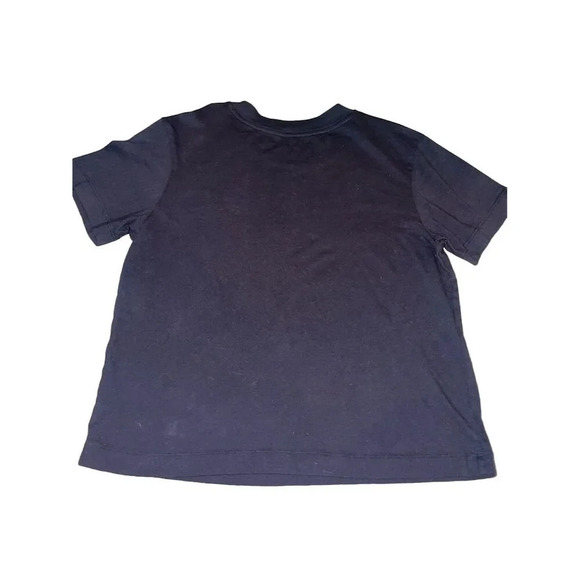 Vans Women's XL Black Cropped Crew Neck T-Shirt Small Logo Checkered Detail - Picture 6 of 9
